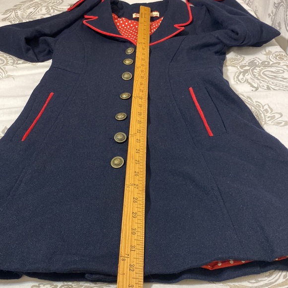 Retro wool coat /dress size 10 woman’s - Picture 8 of 14